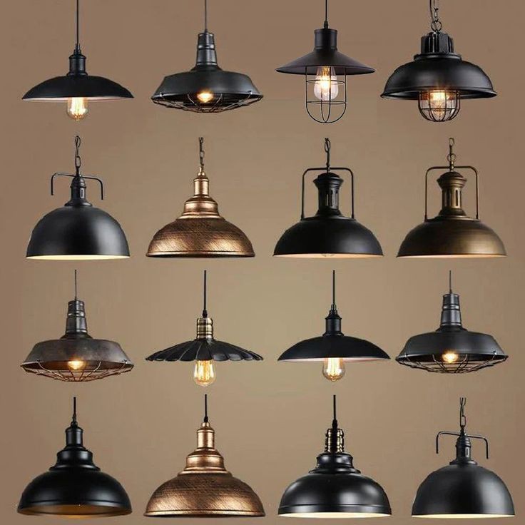 Types of Lamps in the Loft Style